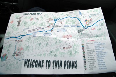 Twede's map to Twin Peaks filming locations