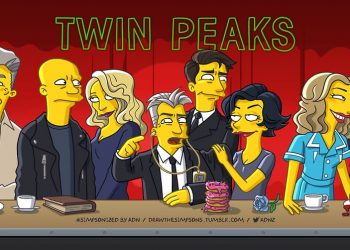 Twin Peaks Entertainment Weekly cover Simpsonized by ADN
