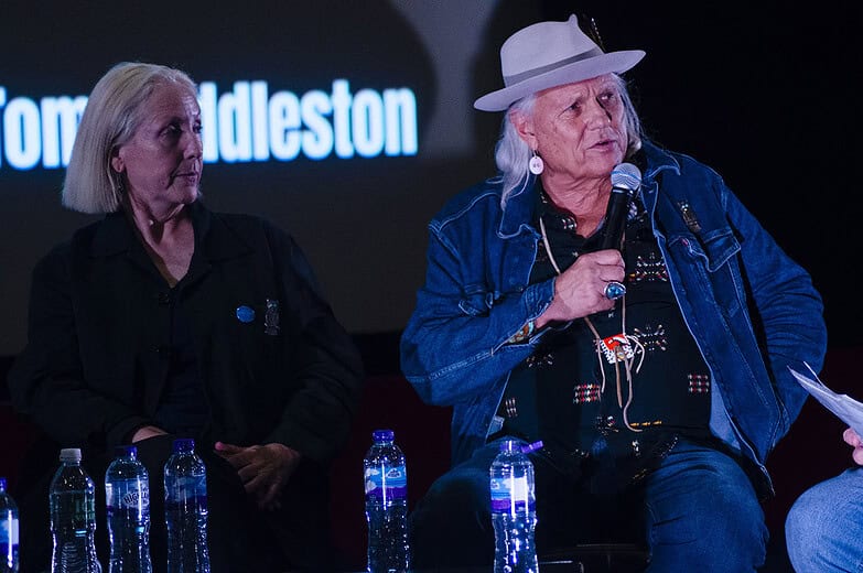 Michael Horse and Sabrina Sutherland at Gathering of the Angels