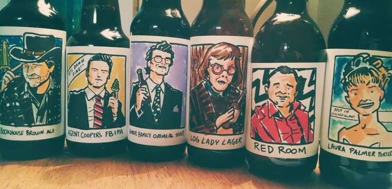 Twin Peaks beer bottle labels