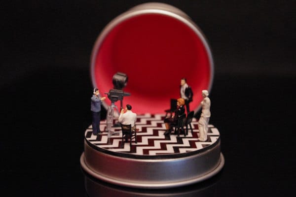 Twin Peaks miniature/diorama by Boxartig: The Black Lodge