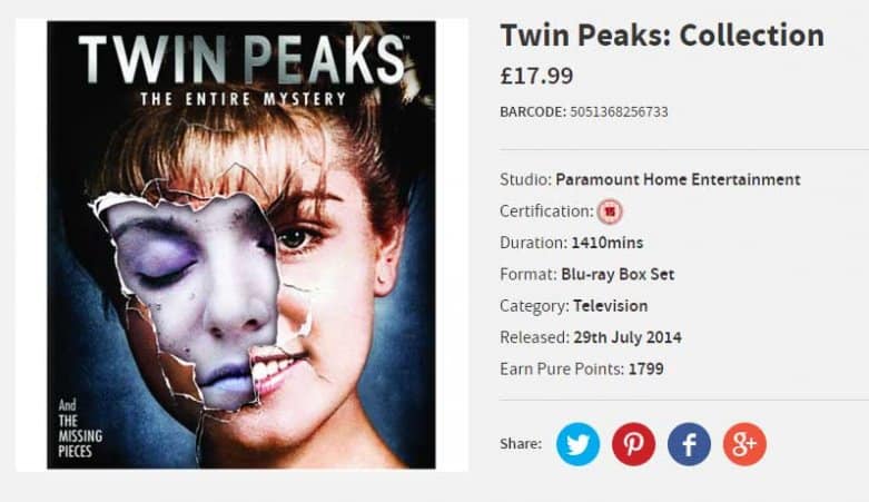 Twin Peaks Blu-ray deal