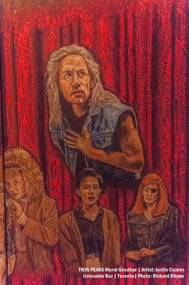 Killer BOB - Twin Peaks chalk mural