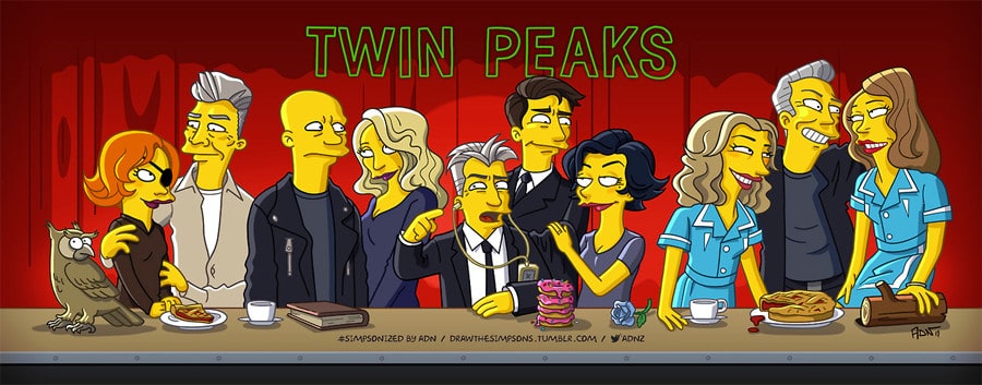 Here's The Simpsons Version Of Entertainment Weekly's Twin Peaks