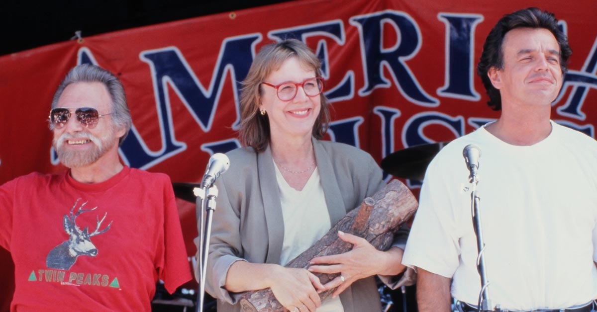 Al Strobel, Catherine E. Coulson and Ray Wise at the Twin Peaks Festival 1992