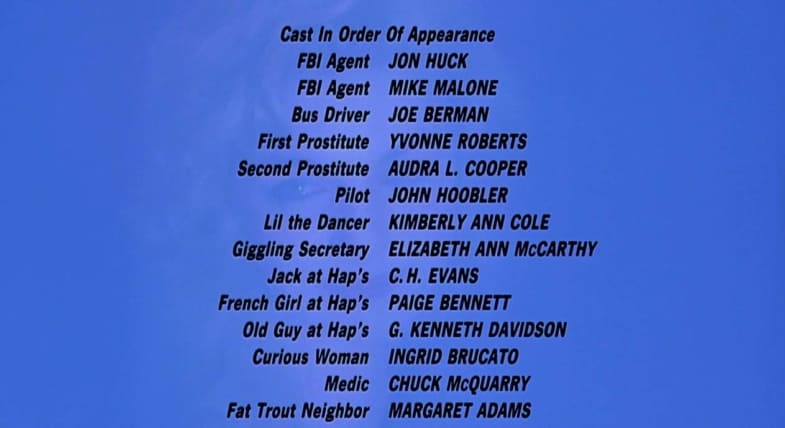 Twin Peaks: Fire Walk with Me cast (in order of appearance) - End Credits