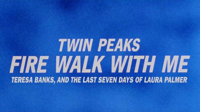 Twin Peaks: Fire Walk with Me - Teresa Banks, and the Last Days of Laura Palmer fan edit by Q2