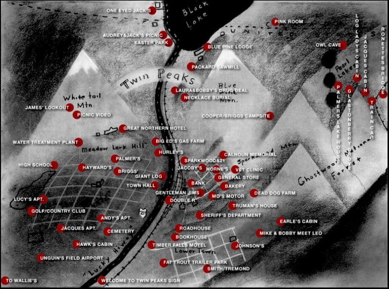 Twin Peaks map by Charles Ramsey