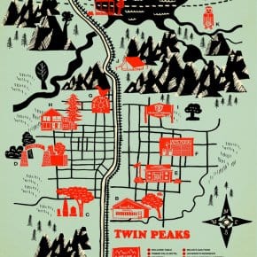 Twin Peaks Map by Robert Farkas