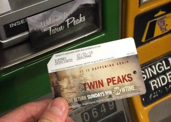 Twin Peaks MetroCard with Dale Cooper