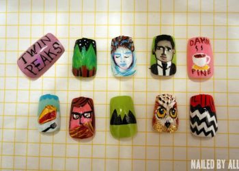 Twin Peaks nail art