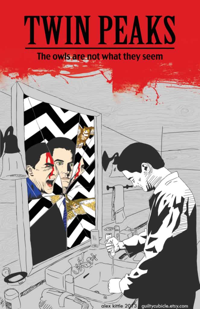 Twin Peaks poster by Alex Kittle