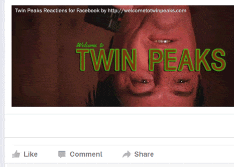 Facebook Reactions: Twin Peaks edition