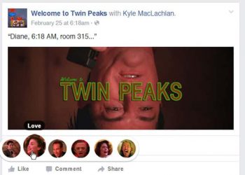 Facebook Reactions: Twin Peaks edition