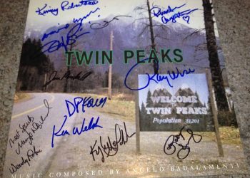 Signed Twin Peaks soundtrack album