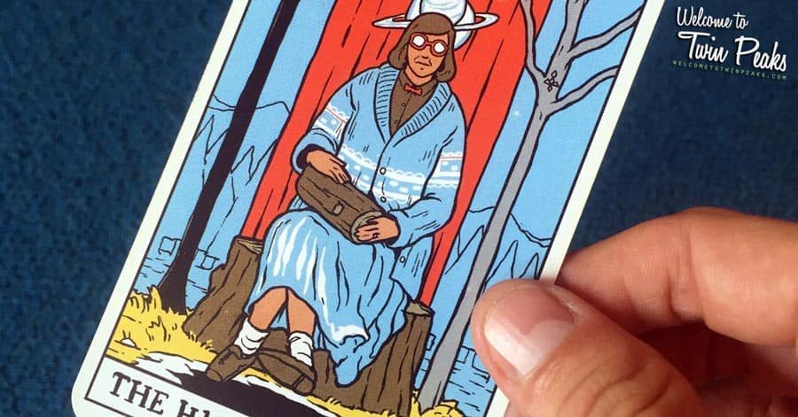 Twin Peaks tarot card deck: The High Priestess / The Log Lady