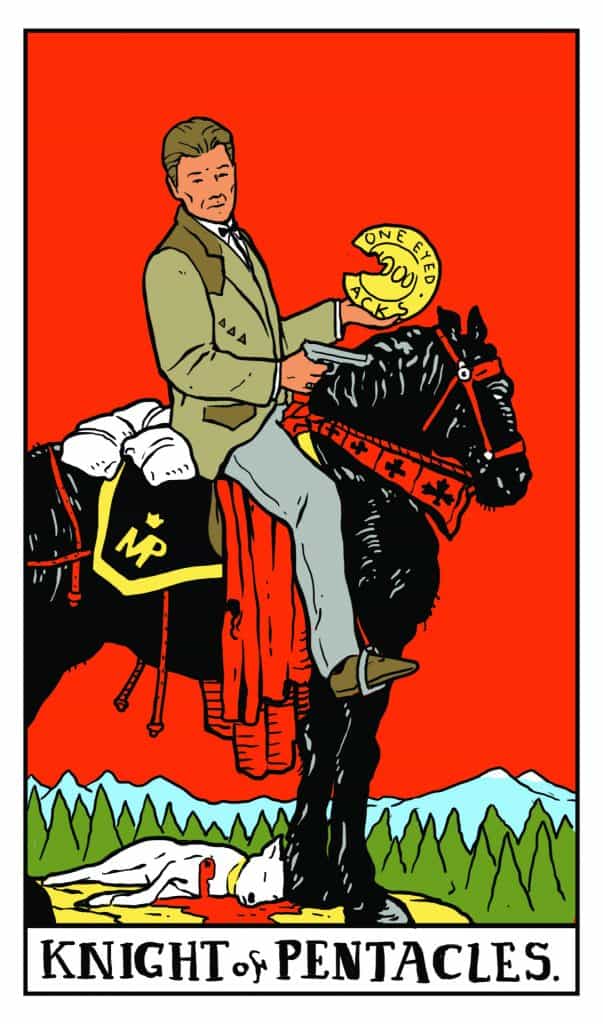 Twin Peaks Tarot: Knight of Pentacles