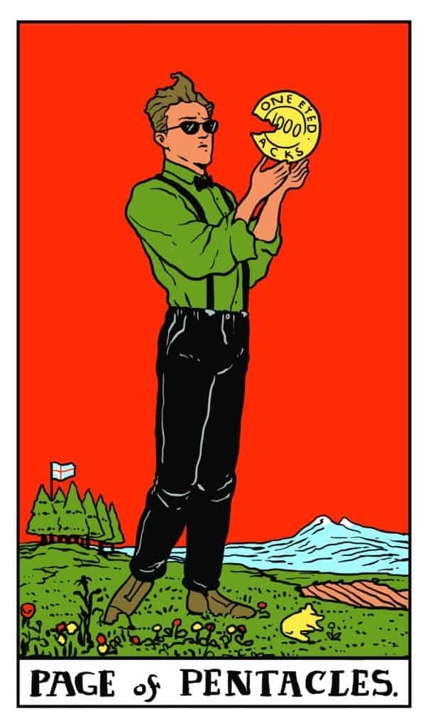 Twin Peaks Tarot: Page of Pentacles