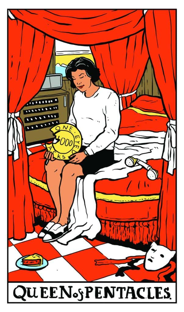 Twin Peaks Tarot: Queen of Pentacles