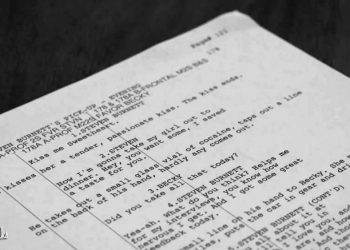 Twin Peaks Season 3 Part 5 script page