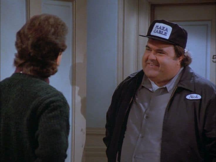 Walter Olkewicz as the cable guy in Seinfeld