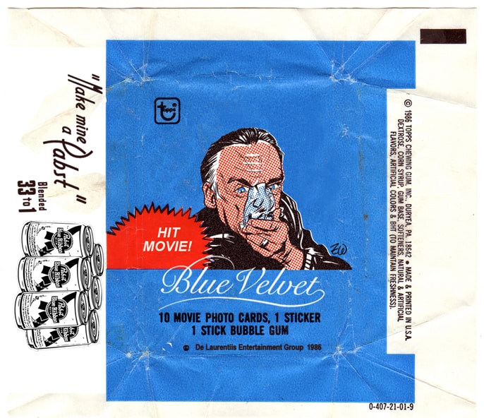 Blue Velvet wax pack by Zack Wallenfang