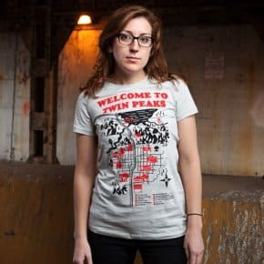 Welcome to Twin Peaks map t-shirt (1)