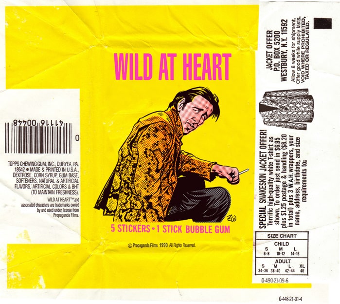 David Lynch's Wild at Heart wax pack